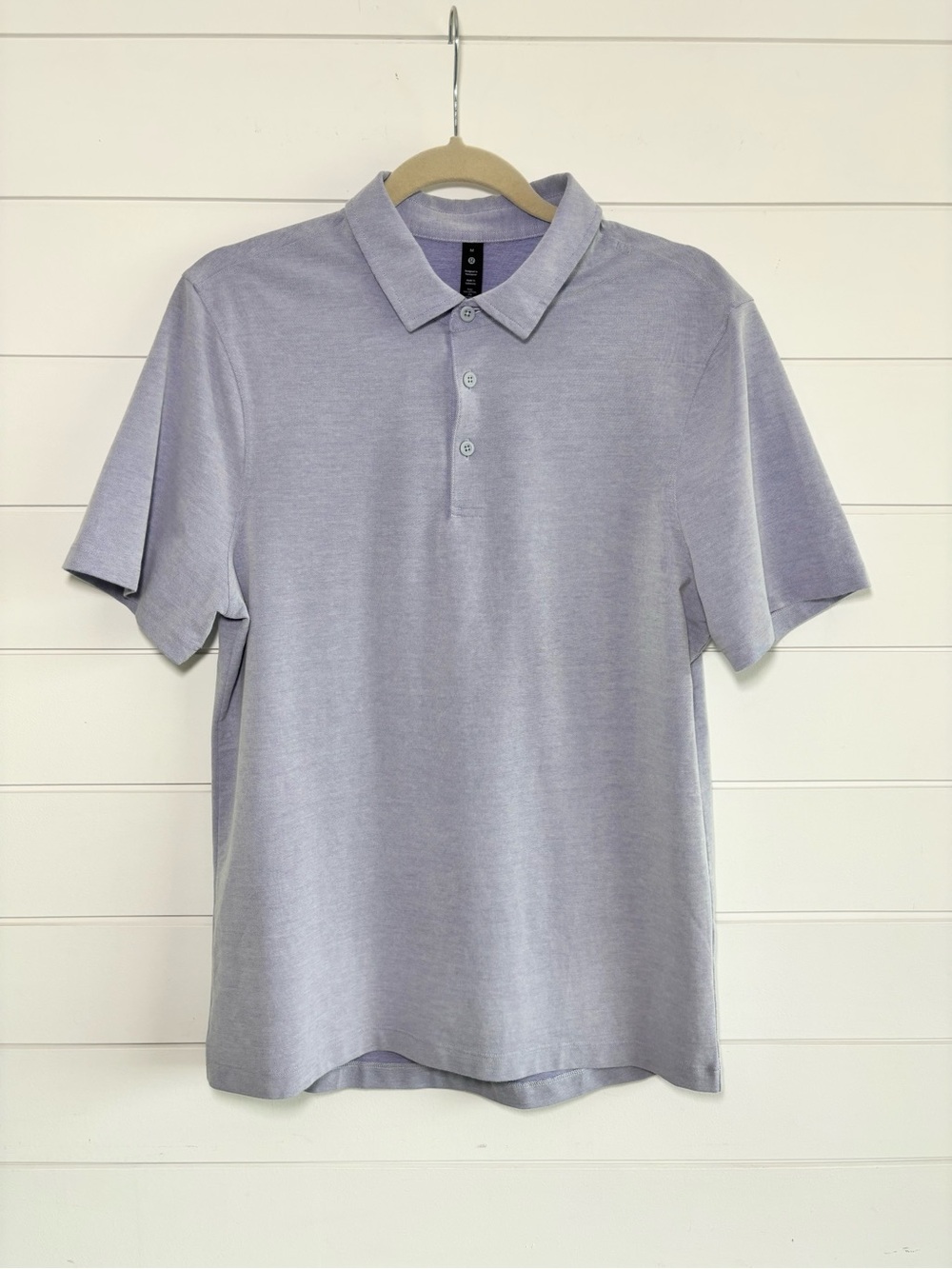 Lululemon  Light Lavender Polo Shirt - Classic Short Sleeve‎ size M